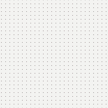 Polka dots or bullet journal texture. Seamless monochrome pattern. Dotted background. Soft abstract geometric pattern.