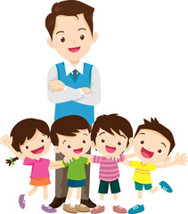 back to school with kids reading book education happy children concept