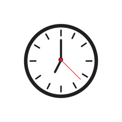 wall clock icon logo symbol