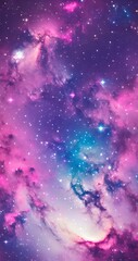 Pink galaxy phone wallpaper, background 