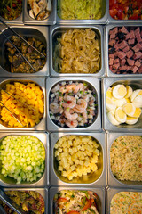 Ensaladas en buffet
