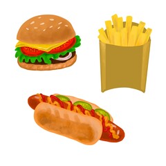fast food set