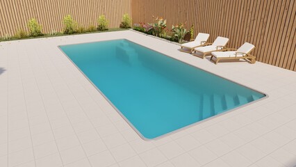 Fototapeta na wymiar luxury swimming pool