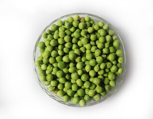 An amazing bowl is full of beans in the white background
