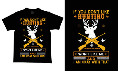 Hunting t-shirt design is a modern and creative new design.