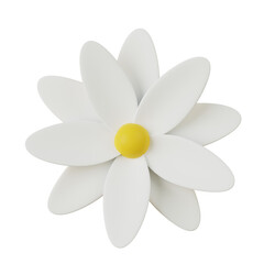 Flower 3D on a transparent background