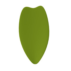3d green leaf on a transparent background