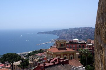 Vue depuis la colline du Vomero, &agrave; Naples 