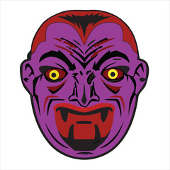 Pulled Skin Face Zombie Halloween Vector illustrations for your work Logo, mascot merchandise t-shirt, stickers and Label designs, poster, greeting cards advertising business company or brands.