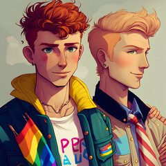 LGBT love, generative AI