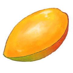 half of Kent mango illustration 02