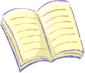 illustration of open book
