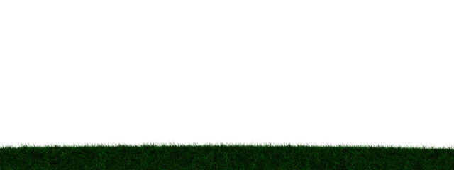 Grass transparent illustration background field in 3d