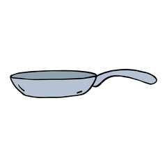 Vector illustration of skillet isolated on a white
