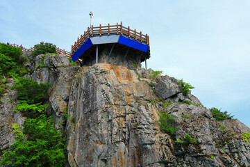 대한민국 경상남도 통영에 있는 유명한 관광 명소인 통영 케이블카...