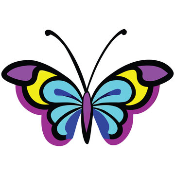 Butterfly Image With Transparent Background - Colourful PNG Clipart 
