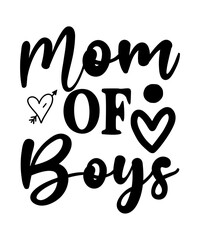 Mom Of Boys SVG