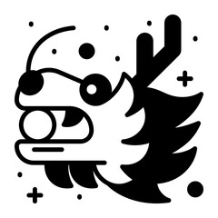 Chinese symbol of dragon beautiful vector design