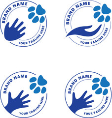 Pet Care Veterinary Logo Set