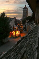 Rothenburg ob der Tauber - Historical Franconia in Bavaria, Germany.
