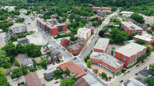 Aerial hyperlapse of Dundas, Ontario, Canada 4K