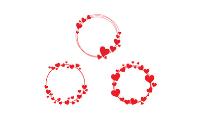 Valentine's Day Wreath vector