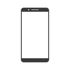 Flat Smartphone Mobile Device Vector Mockup Template