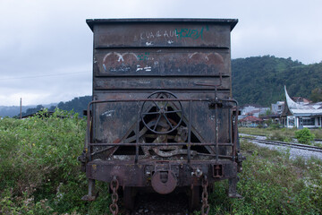 old train on the railway
