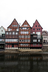 Fototapeta premium Old Houses and Canal in Lüneburg