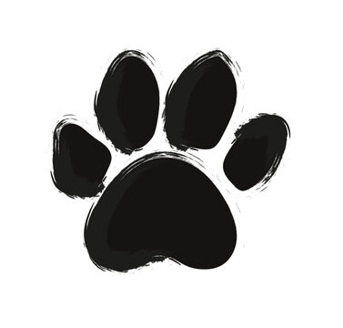 Ślad łapki ilustracja
