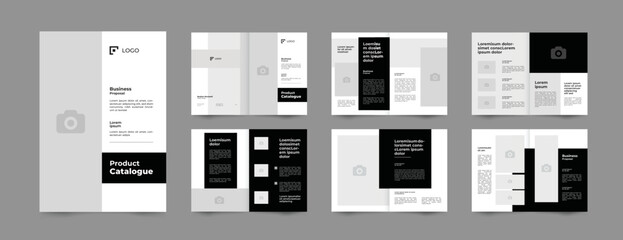 company product catalogue promotion design template, a4 standard size print ready portfolio brochure layout template. 
