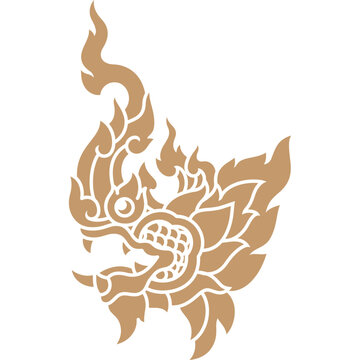 naga animal head solid icon