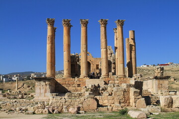 Fototapeta premium Ausgrabungsstätte Jerasch in Jordanien