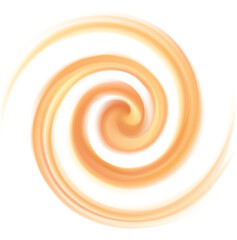 Vector light orange background of swirling texture