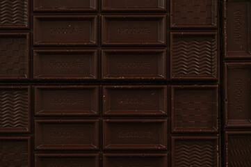 カカオブラックチョコレートの背景