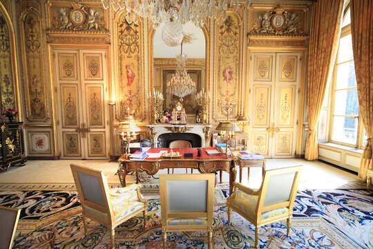 interiors of the elysee palace, Paris, france