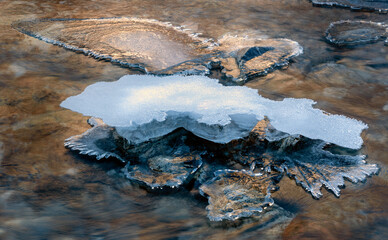 ice in river
