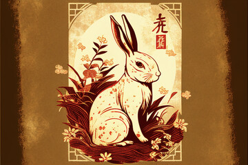 Rabbit Drawing For Lunar New Years