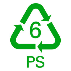 Recycle Symbol Icon on Transparent Background