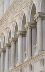 detail of the facade of the cathedral of st john the baptist