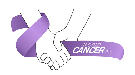 World Cancer Day Awareness Concept Design