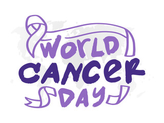 World Cancer Day Awareness Concept Design
