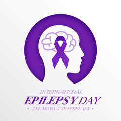 World International Epilepsy Day Background Design Concept