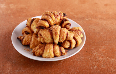 Sweet Rugelach with cinnamon