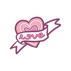 heart with bubble