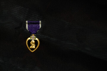 medal with black background