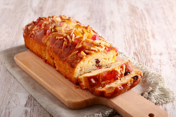 Fruit and nut sweet cake