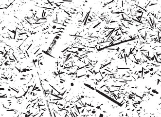 Rustic grunge vector texture with grain and stains. Abstract noise background. Weathered surface. Dirty and damaged. Detailed rough backdrop. Vector graphic illustration with transparent white. EPS10.