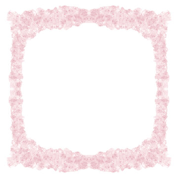 pink floral photo frame vector