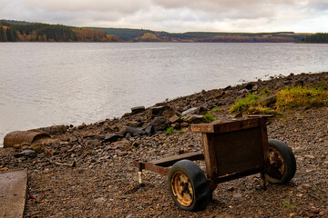 Old junk on the lake shore